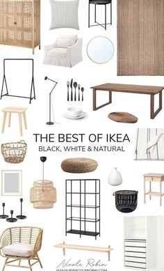 the best of ikea black, white and natural