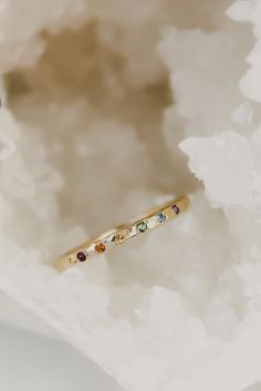 Solid Gold Rainbow Band – Lacee Alexandra Rainbow Wedding Band, Wedding Ring Stack, Sculpted Jewelry, Rainbow Band, Rainbow Ring, Rainbow Rings, Rainbow Jewelry, Ring Stack, Textured Ring