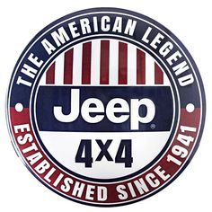 the american legend jeep 4x4 sign