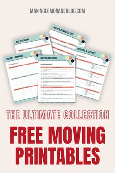 the ultimate collection of free moving printables