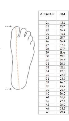 the size and height of an adult's foot, with measurements for each foot