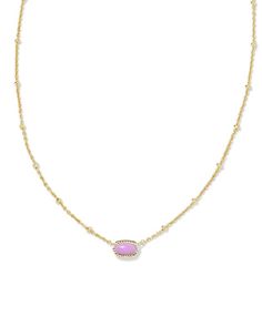 Kendra Scott Mini Necklace, Mini Kendra Scott Necklace, Pink Kendra Scott Necklace, Kendra Scott Necklace Elisa, Short Pendant Necklace, Cute Necklaces, Summer Wishlist, Bday Gifts, Preppy Jewelry