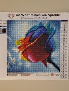 a cross - stitch pattern with the words do what makes you sparkle on it