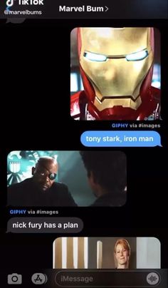 an iron man text message with the caption that reads, i'm sorry to you