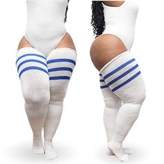 PRICES MAY VARY. ❤ WE GOT YOUR CURVY LEGS COVERED. Looking for thigh high socks that won’t look opaque when worn? Or are the stockings you have too tight and uncomfortable for your plus-sized legs? Don’t worry! We have the perfect pair of thigh-highs specially designed for your juicy, legs! Stand out with THUNDA THIGHS PLUS SIZE WOMEN’S THIGH HIGH SOCKS! They are way thicker than normal Thigh Highs and unlike other thigh-high socks, they’re not see-through at all once worn and stretched! ➕ TRULY Plus Size Thigh High Socks, Plus Size Thigh High, Plus Size Thigh, Stockings Legs, Thigh High Socks, Knee High Boot, Doja Cat, Curvy Women Fashion, Thigh High