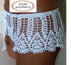 Pattern crochet white beach shorts,  shorts for summer, pattern beach shorts, womens summer shorts p Crochet Shorts Pattern, Crochet Lace Shorts, Crochet White, Crochet Beach, Crochet Skirts, Womens Summer Shorts, Crochet Shorts, Short Women, Swimwear Shorts