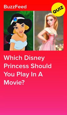 which disney princess should you play in a movie? - quiz game for kids and adults