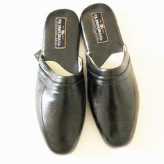 Fr Tripler & Co Mens New Leather Slippers Size: 12m Leather Upper And Lining Balance Man Made Materials Black Buy Them Now Slippers, Leather Slippers, Shoes Slippers, Make Color, Men's Shoes, Leather Upper, Size 12, Color Black, Man Shop