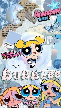 Powerpuff Bubbles, Bubbles Powerpuff, Power Puff Girls Bubbles, Powerpuff Girls Wallpaper, Girl Iphone Wallpaper, Cute Blue Wallpaper, Ppg And Rrb, Bubbles Wallpaper, Powerpuff Girl