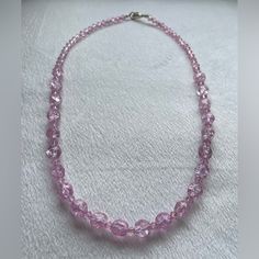 Celestial Crystal Beaded Necklace Elegante Pink Beaded Necklace Party Pink Beaded Necklace Pink Beaded Necklace, Crystal Beaded Necklace, Celestial Crystal, Crystal Bead Necklace, Pink Beaded, Crystal Beads, Womens Jewelry Necklace, Color Pink, Beaded Necklace