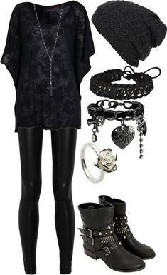 Moda Rock, Goth Dress, Rock Punk, Mode Casual, Looks Black, Outfit Trends