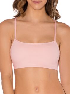 Designed with a full-coverage crop top neckline, the Fruit of the Loom® strappy women's sports bra can be flaunted under shirts and tanks for a cool flash of color. This great sport bra can be worn on it's own or layered for more color and support. An active lifestyle requires a brand that can give support and comfort. Cotton Sports Bra, Best Double Stroller, Ad Sports, Best Cardigans, Crop Bra, Bra Brands, Strappy Sports Bras, Low Impact Workout, Pink Sports Bra