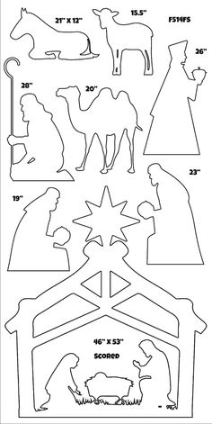 christmas nativity worksheet for kids to learn how to decorate the manger