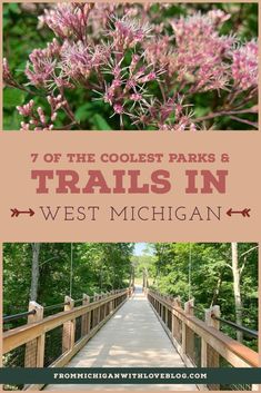 the coolest stroller friendly parks and trails in west michigan with text overlay