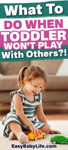 What if a toddler won't play with other children? Is this really normal? Learn what to expect from your toddler, the types and stages of play that are so important for your child's development, and how to help your toddler dare and want to play with others.  

Simple, practical toddler positive parenting tips that work! Toddler Development, Toddler Chores, Independent Play
