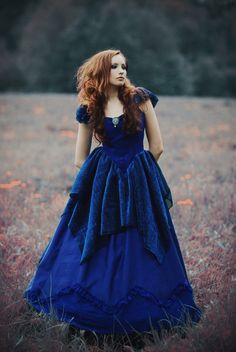 Tumblr, Couture, Haute Couture, Blue Dress Gown, Goth Victorian, Fairytale Fashion, Victorian Goth, Modern Victorian, Irish Dance