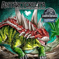 an image of a dinosaur with the words antarctopella written on it