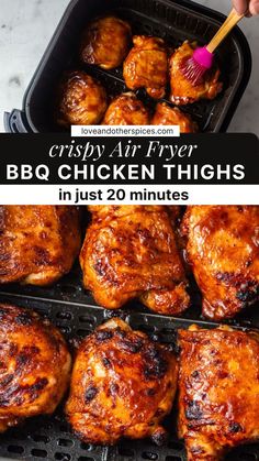 the bbq chicken thighs in just 20 minutes are ready to be cooked and eaten