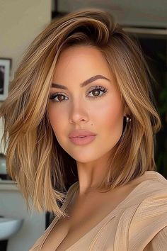 Bob Haircuts, Hairdos For Short Hair, Long Bob Hairstyles, Hair Color And Cut, Long Blonde Hair, Long Bob, Medium Length Hair Cuts, Great Hair, Gorgeous Hair