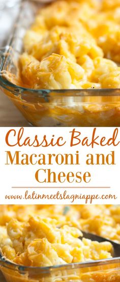this classic baked macaroni and cheese casserole is the perfect side dish for any meal