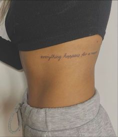 Tattoo inspo Rib Tattoos For Women, Cute Simple Tattoos, Basic Tattoos, Small Pretty Tattoos, Petite Tattoos, Tattoos For Black Skin, Tasteful Tattoos, Writing Tattoos