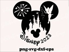 mickey mouse ears with the words disney 2013 and an image of a fairy land castle