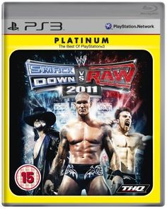 the cover art for the video game wwe 2k raw 2011, featuring two men in wrestling gear