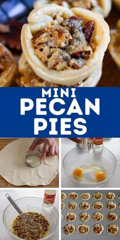 mini pecan pies are the perfect dessert to make for any family or friends