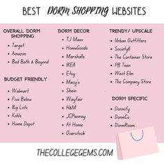 best dorm shopping websites