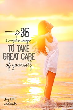 35 Simple ways to take great care of yourself! Healthy Lifestyle Emotionally Healthy, Easy Meditation, Sup Yoga, A Course In Miracles, Forest Bathing, Health Guide, Behavioral Health, Achieving Goals, Holistic Living