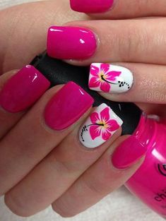 Purple Nail, Tropical Nail Designs, Gel French Manicure, Gel Nail Polish Colors, Best Gel Nail Polish, Summer Gel Nails, Tropical Nails, Gel Nail Art Designs, Summer Toe Nails