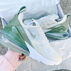 Brand New With Box Authentic Swarovski On 4 Sides And Back Cute Sage Green Shoes, Sage Green Nikes, Cute Nike Air Max Shoes, Barbie Nike Shoes, Green Shoes For Women, Women's Nike Shoes, Nike 77 Blazer, Cool Sneakers Women, Cute Gym Shoes