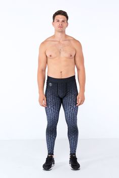 Description: Carbon Fibre Print Men’s Performance Leggings Compression Level: Medium Sweat-wicking Nylon / Spandex with 4-Way Stretch Holster-style Thigh Pocket for Smart Phone Zip Pocket For Cash & Keys Adjustable Drawstring Ergonomic Waistband Flat Seams Embroidered Bolt Logo Machine wash cold, quick drying Model is 6’ (183cm) tall, 36’’ (91cm) waist size, 200lbs (90kg) and wears size Large. Metric Measurement Chart, Bolt Logo, Men's Workout, Compression Tights, Compression Fabric, Performance Leggings, Gym Yoga, Running Sports, Drip Dry