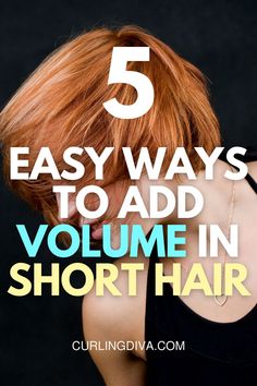 Shorter Bobs For Fine Hair, Styling Products For Fine Pixie Hair, Add Body To Flat Hair, What Products To Use To Style Short Hair, Volume Hairstyles Short, How To Give Hair Volume On Top, How To Give Short Hair Volume, How To Get Volume In Short Hair, How To Have More Volume In Hair