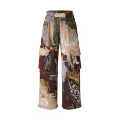 Tulum, Ropa Shabby Chic, Cotton Cargo Pants, Louis Vuitton Official, Pantalon Cargo, Mode Streetwear, Looks Style, Printed Pants, Looks Vintage