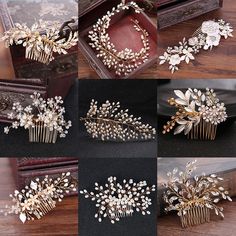 Hair Styal, Jewelry 2024, Jewelry Headpiece, Waves Hairstyles, Gilded Glamour, Bride Hair Jewelry, Pearl Hair Comb, Pola Manik, Bridal Styles