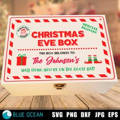 a christmas eve box with the message, we don't have on the good list