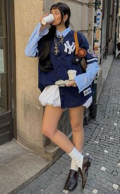 #fashion #fashionista #fashioninspiration #fashionideas #style #styleideas #styleguide #outfits #outfitideasforwomen #outfitidea Baggy Clothing, Tomboy Outfits, Streetwear Style, Blue Fits, Brand Image, Swag Style, Groom Style, Baggy Jeans, Style Outfit