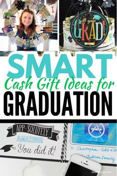 the words smart cash gift ideas for graduation