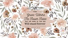 a floral background with the words, grace wilmers and an image of flowers on it