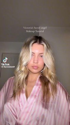 Victoria Secret Angel Makeup, Vs Angel Makeup, Angel Makeup Tutorial, Victoria Secret Hair Tutorial, Soft Natural Makeup, Victoria Secret Angel, Beauty Treatments Skin Care, Angel Makeup, Makeup Vs No Makeup