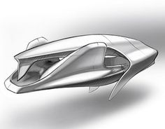 an artistic rendering of a futuristic looking vehicle