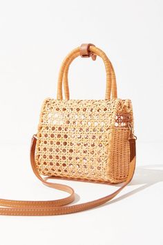 Mini Satchel Bag, Quilted Wallet, Rattan Bag, Straw Bags, Quality Handbags, Basket Bag, Bags Travel, Satchel Bag