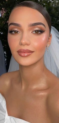 Soft Bridesmaid Makeup Green Eyes, Brunette Hair Makeup Looks, Soft Glam Makeup Kim Kardashian, Orange Red Lipstick Makeup Look, Bridal Hair And Makeup Filipino, Wedding Makeup Halo Eye, Engagement Guest Makeup Look, Bridal Makeup Brown Eyes Olive Skin, Bridal Makeup Western