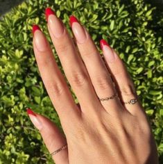 Best nail trends of 2020 so far Red Nail, Red Nail Varnish, Red Stiletto Nails, Nail Tip Designs, Nagel Tips, Red Acrylic Nails, Red Nail Polish