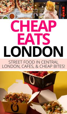 the cover of cheap eats london street food in central london, capes and cheap bites