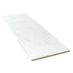 a white marble counter top on a white background