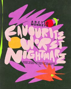 an advertisement for the arctic monkeys'album, enquirite our nightmarz