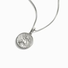 Mini round Aphrodite pendant on a box chain in silver | Silver necklaces Aphrodite Goddess Of Love, Goddess Aphrodite, Aphrodite Goddess, Goddess Bracelet, Forever Gifts, Goddess Necklace, Gold Bond, Free Necklace, Goddess Of Love