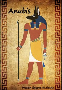 anubis is depicted in this ancient egyptian style art print by artist and photographer unknown